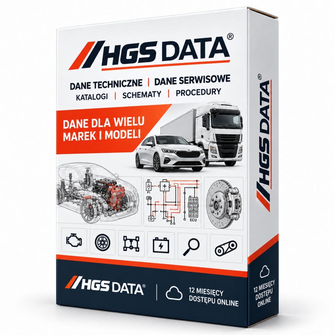 HGS DATA WEBDATABAYS | Dane serwisowe | Osobowe, dostawcze| 12 miesięcy