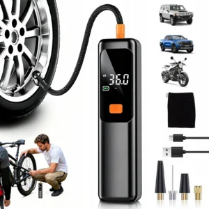 Kompresor elektryczny Baseus 4500 mAh z cyfrowym manometrem 11 bar