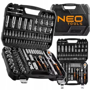 Klucze Nasadowe 110 elementów 1/2", 1/4" Walizka NEO TOOLS